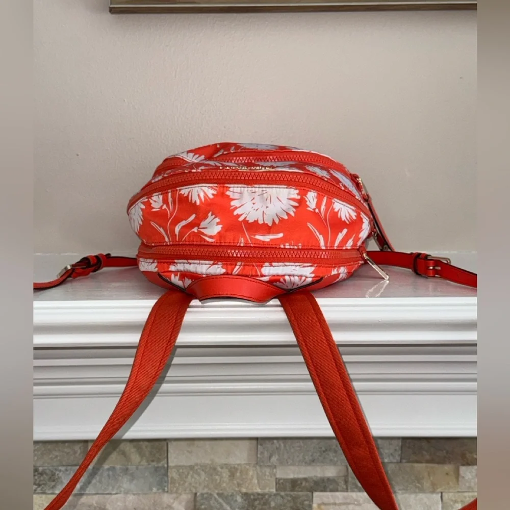kate spade Orange and White Floral Backpack